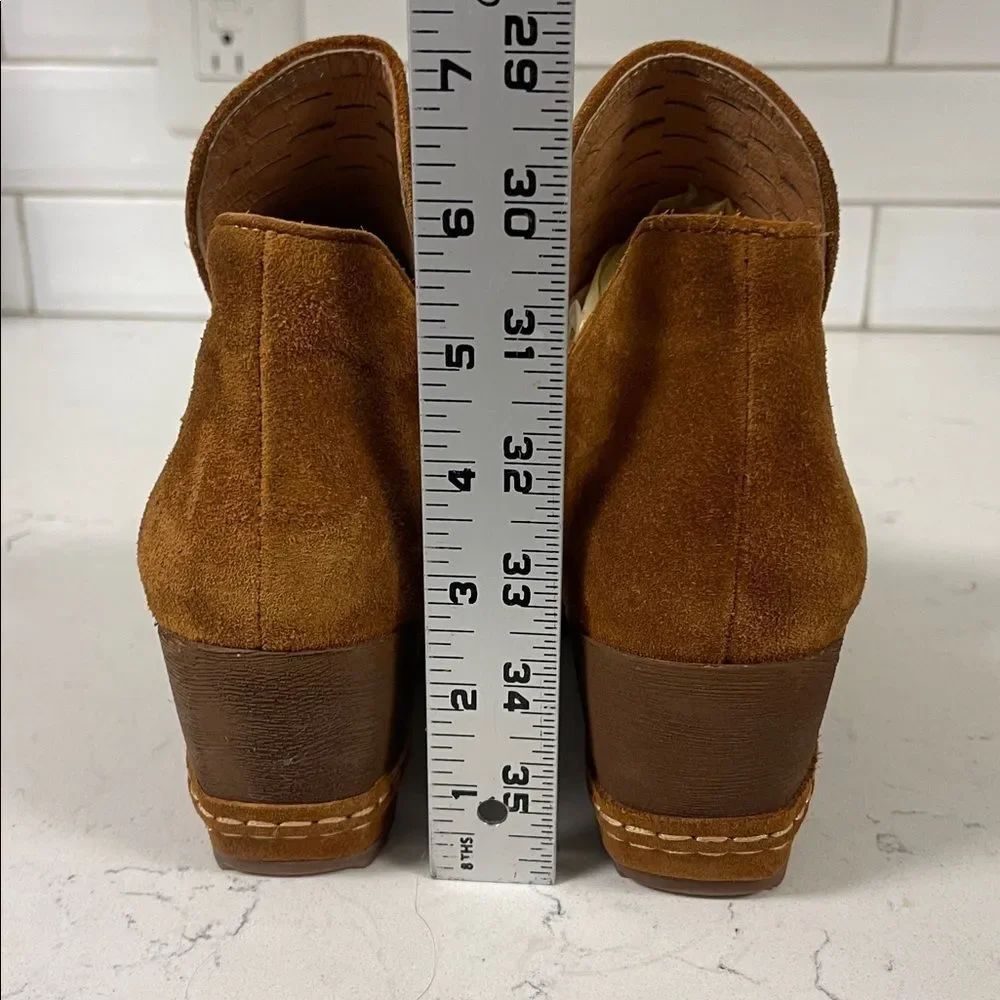 ANTELOPE TIFFANY Women's Tan Wedge Ankle Boots Euro 38 US 7-7.5